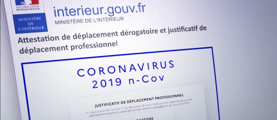 Des précisions sur les déplacements professionnels autorisés